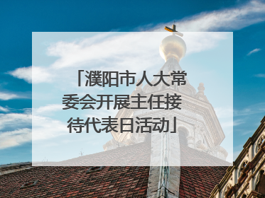 濮阳市人大常委会开展主任接待代表日活动
