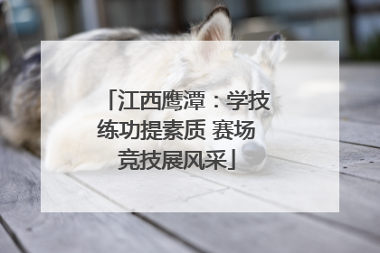 江西鹰潭：学技练功提素质 赛场竞技展风采