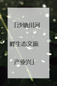 沙塘川河畔生态文旅产业兴