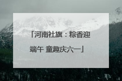 河南社旗：粽香迎端午 童趣庆六一