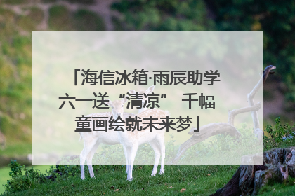 海信冰箱·雨辰助学六一送“清凉” 千幅童画绘就未来梦
