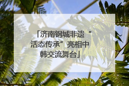 济南钢城非遗“活态传承”亮相中韩交流舞台