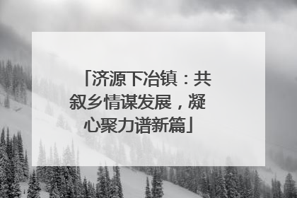 济源下冶镇：共叙乡情谋发展，凝心聚力谱新篇