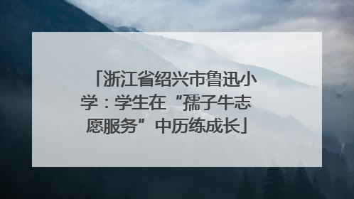浙江省绍兴市鲁迅小学：学生在“孺子牛志愿服务”中历练成长