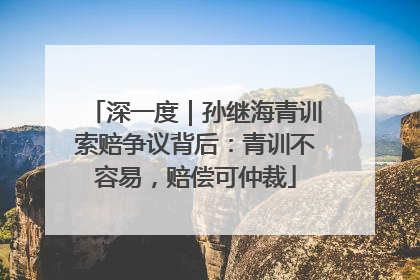 深一度｜孙继海青训索赔争议背后：青训不容易，赔偿可仲裁