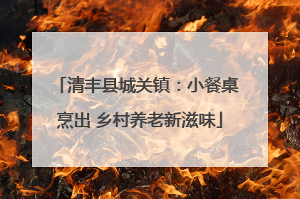 清丰县城关镇：小餐桌烹出 乡村养老新滋味