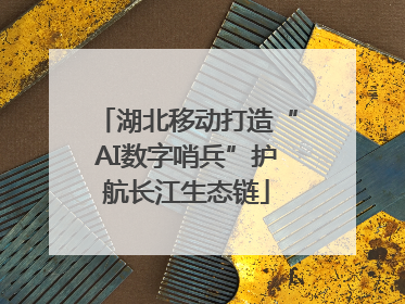 湖北移动打造“AI数字哨兵”护航长江生态链