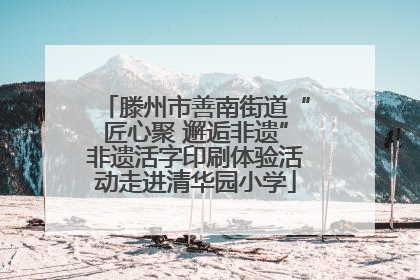 滕州市善南街道“匠心聚 邂逅非遗”非遗活字印刷体验活动走进清华园小学
