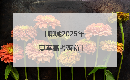 聊城2025年夏季高考落幕