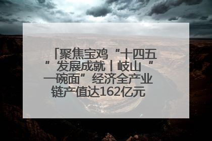 聚焦宝鸡“十四五”发展成就丨岐山“一碗面”经济全产业链产值达162亿元 入选全国典型县