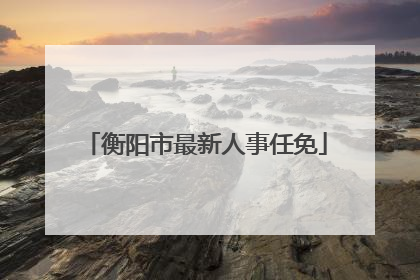 衡阳市最新人事任免