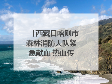 西藏日喀则市森林消防大队紧急献血 热血传递生命希望