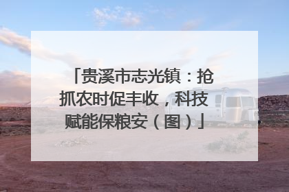 贵溪市志光镇：抢抓农时促丰收，科技赋能保粮安（图）