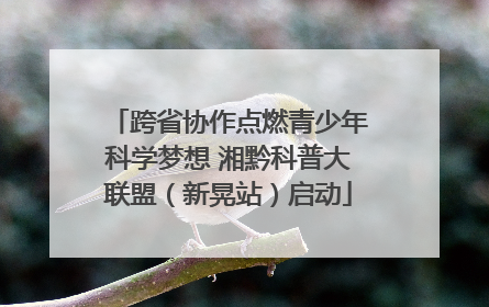 跨省协作点燃青少年科学梦想 湘黔科普大联盟（新晃站）启动