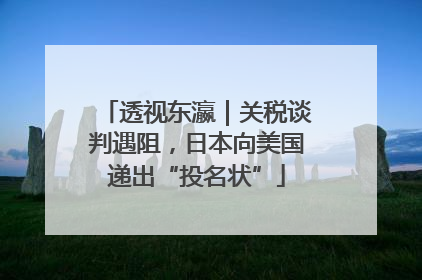 透视东瀛｜关税谈判遇阻，日本向美国递出“投名状”