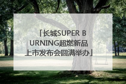 长城SUPER BURNING超燃新品上市发布会圆满举办