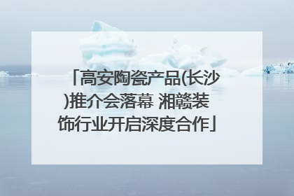 高安陶瓷产品(长沙)推介会落幕 湘赣装饰行业开启深度合作
