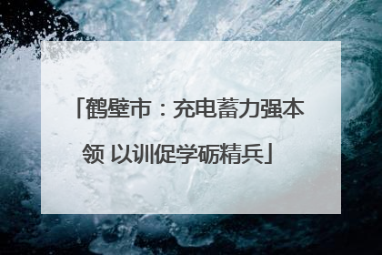 鹤壁市：充电蓄力强本领 以训促学砺精兵