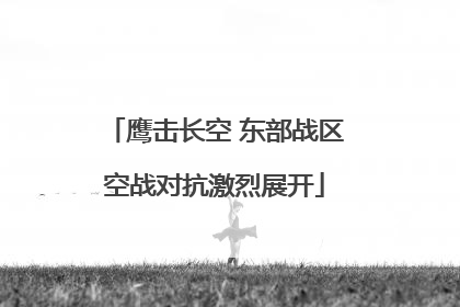 鹰击长空 东部战区空战对抗激烈展开
