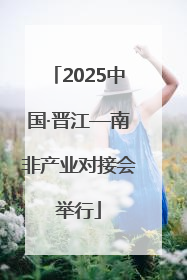 2025中国·晋江—南非产业对接会举行
