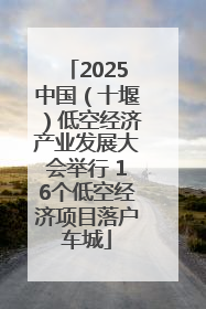 2025中国（十堰）低空经济产业发展大会举行 16个低空经济项目落户车城