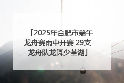 2025年合肥市端午龙舟赛雨中开赛 29支龙舟队龙舞少荃湖