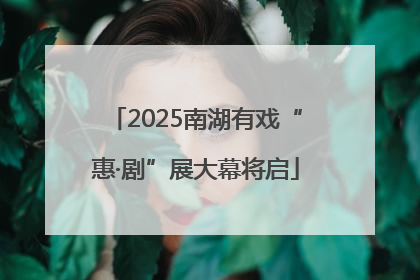 2025南湖有戏“惠·剧”展大幕将启