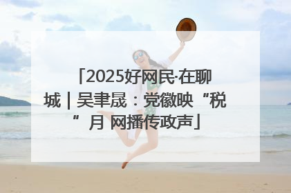2025好网民·在聊城｜吴聿晟：党徽映“税”月 网播传政声