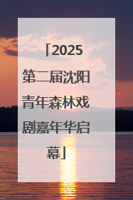 2025第二届沈阳青年森林戏剧嘉年华启幕