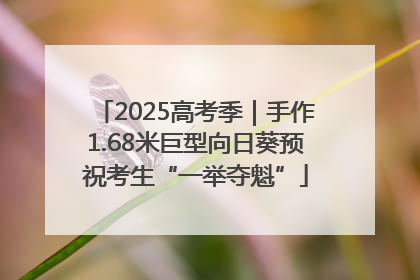 2025高考季｜手作1.68米巨型向日葵预祝考生“一举夺魁”