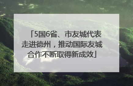 5国6省、市友城代表走进德州，推动国际友城合作不断取得新成效